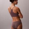 Microfiber Bralette sans coutures côtelée, légèrement rembourrée