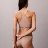Microfiber Bralette sans coutures côtelée, légèrement rembourrée