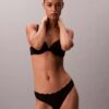 Microfiber Thong avec dentelle Microfiber Thong avec dentelle