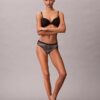 Microfiber Thong avec dentelle Microfiber Thong avec dentelle