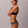 Microfiber Thong avec dentelle Microfiber Thong avec dentelle