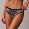 Microfiber Thong avec dentelle Microfiber Thong avec dentelle