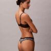 Microfiber Thong avec dentelle Microfiber Thong avec dentelle