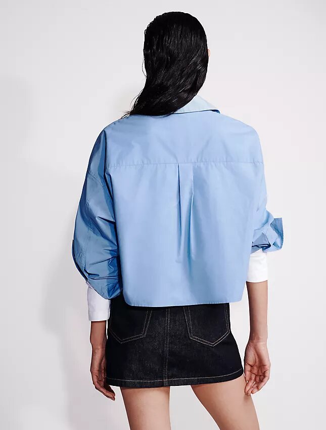 Mini-jupe en denim à taille asymétrique Mini-jupe en denim à taille asymétrique
