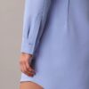 Mini-robe chemise décontractée en sergé Mini-robe chemise décontractée en sergé