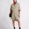 Mini-robe chemise en popeline Mini-robe chemise en popeline