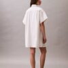 Mini-robe chemise en sergé de coton Mini-robe chemise en sergé de coton