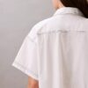 Mini-robe chemise en sergé de coton Mini-robe chemise en sergé de coton