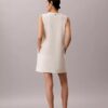 Mini-robe à col en V en interlock Mini-robe à col en V en interlock