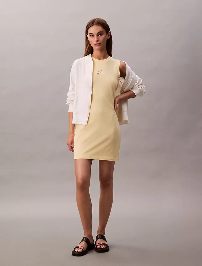 Mini-robe débardeur à motif logo Mini-robe débardeur à motif logo