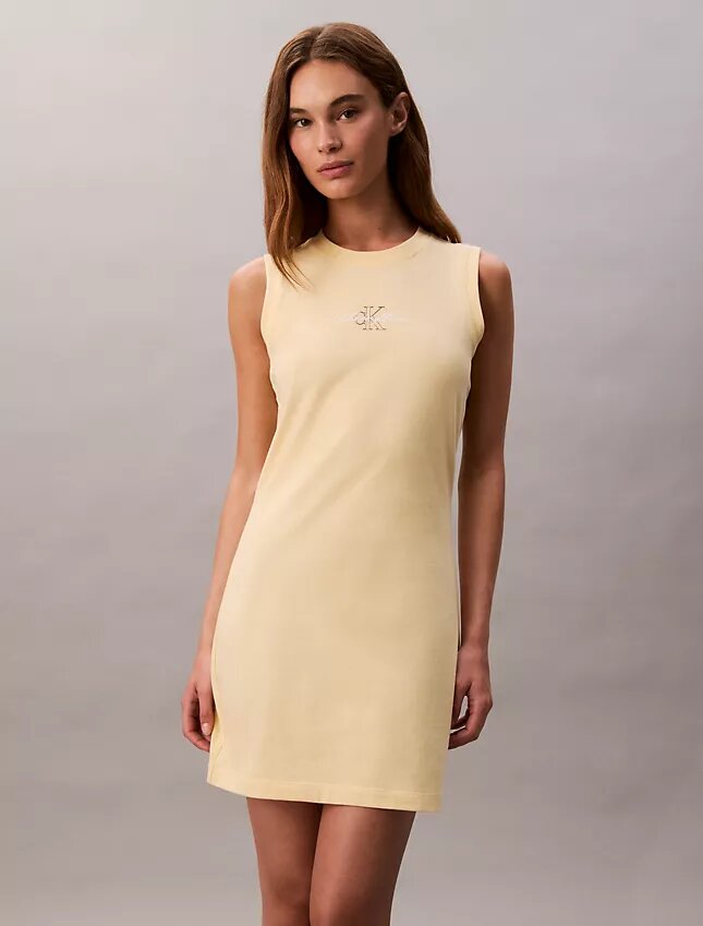 Mini-robe débardeur à motif logo Mini-robe débardeur à motif logo