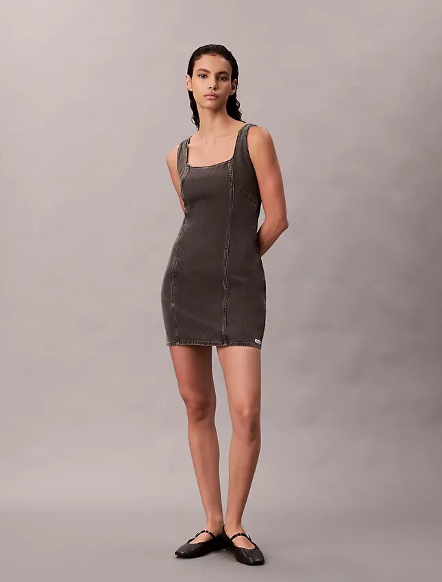 Mini-robe en denim Mini-robe en denim
