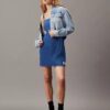 Mini-robe en denim à découpes Mini-robe en denim à découpes