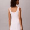 Mini-robe en mélange de lin
