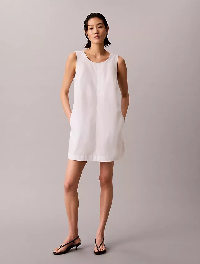 Mini-robe en popeline de coton Mini-robe en popeline de coton