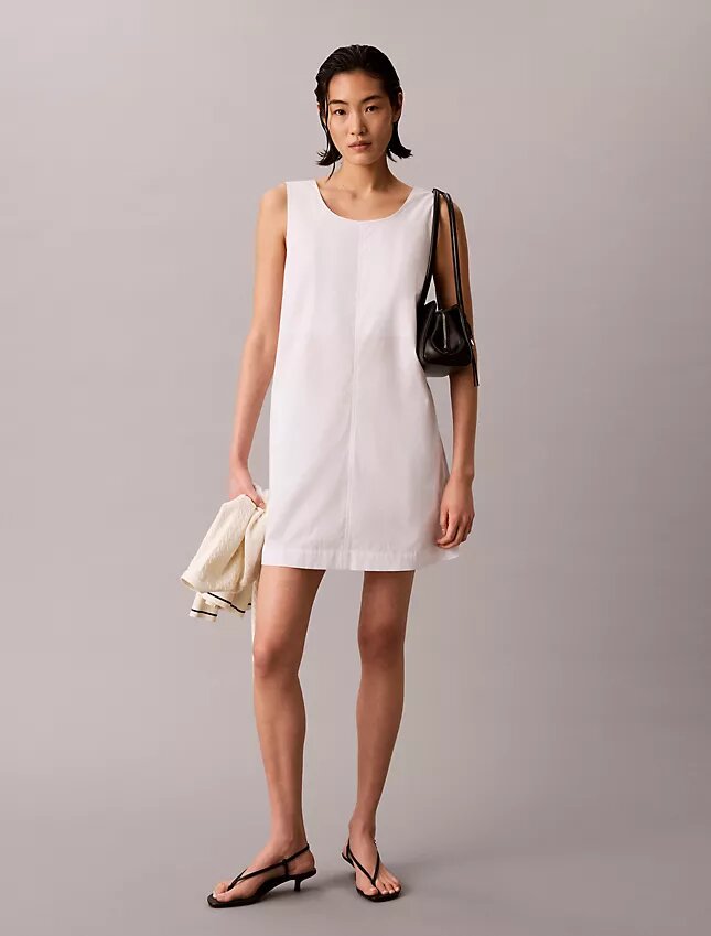 Mini-robe en popeline de coton Mini-robe en popeline de coton