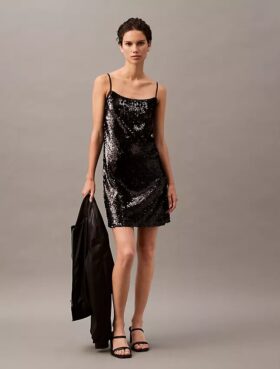 Mini-robe à paillettes