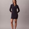 Mini-robe polo à côtes Monologo Mini-robe polo à côtes Monologo
