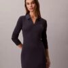 Mini-robe polo à côtes Monologo Mini-robe polo à côtes Monologo