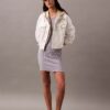 Mini-robe sans manches à côtes Mini-robe sans manches à côtes