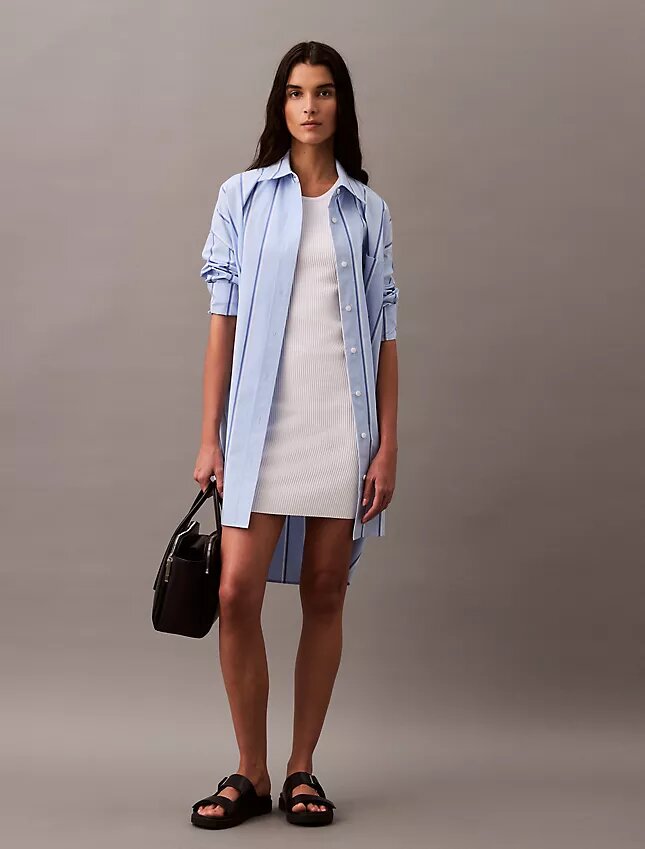 Mini-robe sans manches à côtes Mini-robe sans manches à côtes
