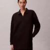 Mini-robe sweat-shirt polo lisse Mini-robe sweat-shirt polo lisse