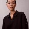 Mini-robe sweat-shirt polo lisse Mini-robe sweat-shirt polo lisse