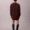 Mini-robe sweat-shirt polo lisse Mini-robe sweat-shirt polo lisse