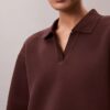 Mini-robe sweat-shirt polo lisse Mini-robe sweat-shirt polo lisse