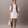 Mini-robe t-shirt ample en coton Mini-robe t-shirt ample en coton