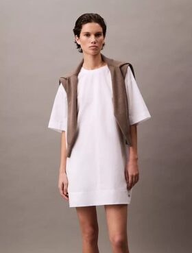 Mini-robe t-shirt ample en coton