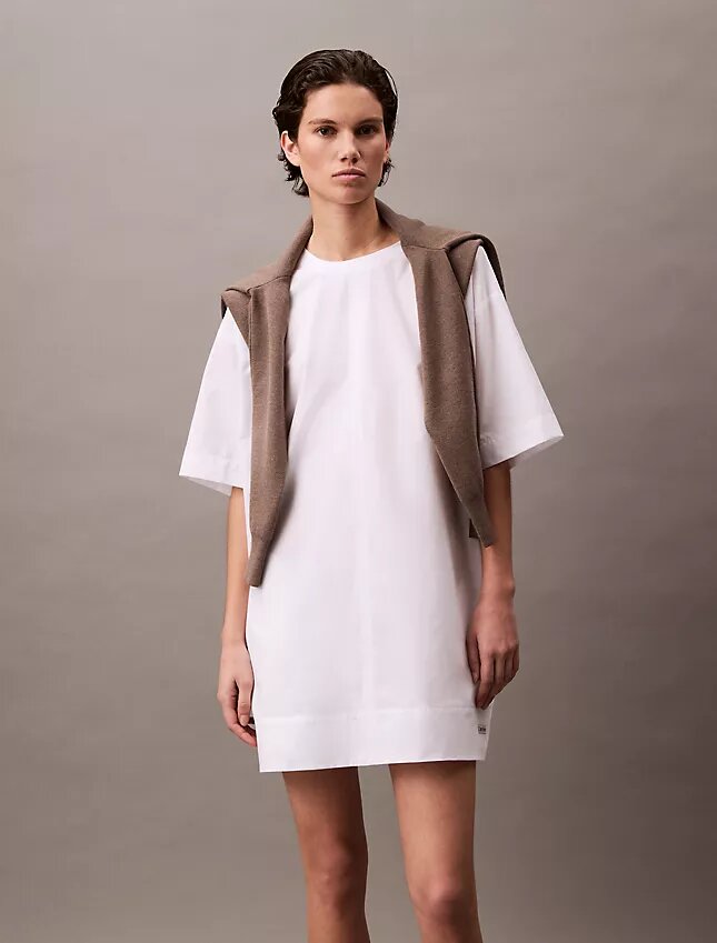 Mini-robe t-shirt ample en coton Mini-robe t-shirt ample en coton