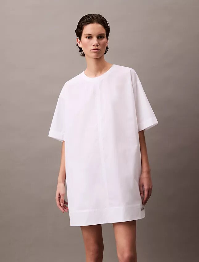 Mini-robe t-shirt ample en coton Mini-robe t-shirt ample en coton