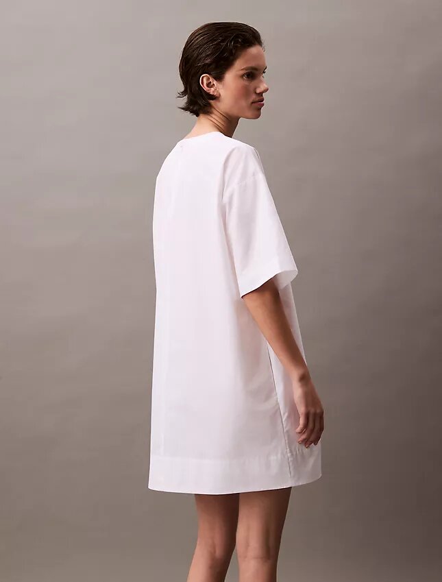 Mini-robe t-shirt ample en coton Mini-robe t-shirt ample en coton