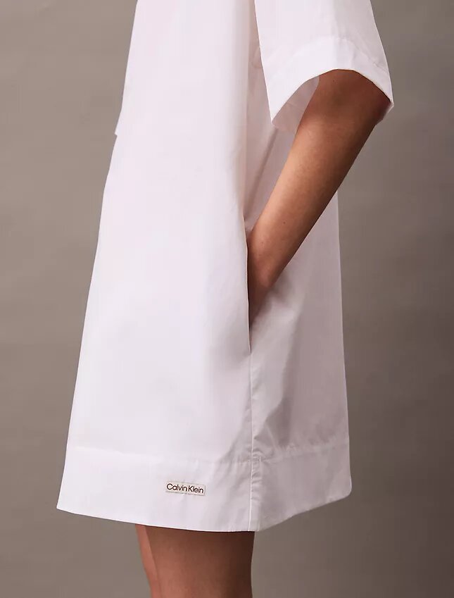 Mini-robe t-shirt ample en coton Mini-robe t-shirt ample en coton