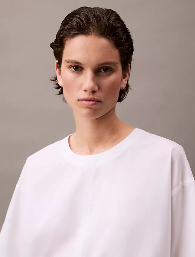 Mini-robe t-shirt ample en coton Mini-robe t-shirt ample en coton