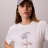 Mini-robe t-shirt à motif floral Mini-robe t-shirt à motif floral
