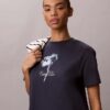 Mini-robe t-shirt à motif floral Mini-robe t-shirt à motif floral