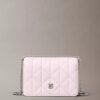 Mini sac à chaîne avec logo matelassé