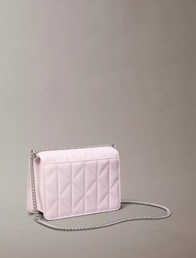 Mini sac à chaîne avec logo matelassé