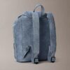 Mini sac à dos à rabat en Denim avec logo Mini sac à dos à rabat en Denim avec logo