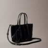 Mini sac fourre-tout tissé à bandoulière Mini sac fourre-tout tissé à bandoulière