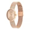 Montre à bracelet maillé rond