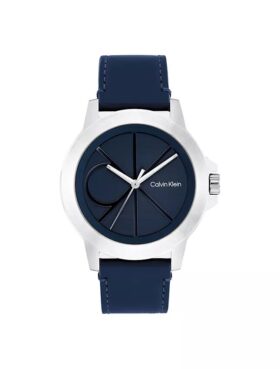 Montre à cadran Emblem et bracelet en cuir