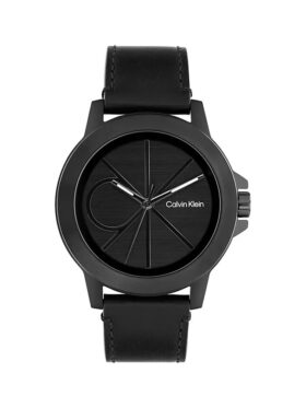 Montre à cadran Emblem et bracelet en cuir