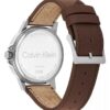 Montre à cadran Emblem et bracelet en cuir Montre à cadran Emblem et bracelet en cuir