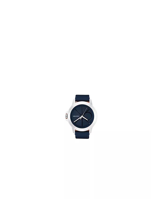 Montre à cadran Emblem et bracelet en cuir Montre à cadran Emblem et bracelet en cuir