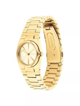 Montre à cadran emblématique et bracelet à maillons