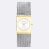 Montre à cadran géométrique et bracelet en maille Montre à cadran géométrique et bracelet en maille