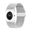 Montre à cadran géométrique et bracelet en maille Montre à cadran géométrique et bracelet en maille